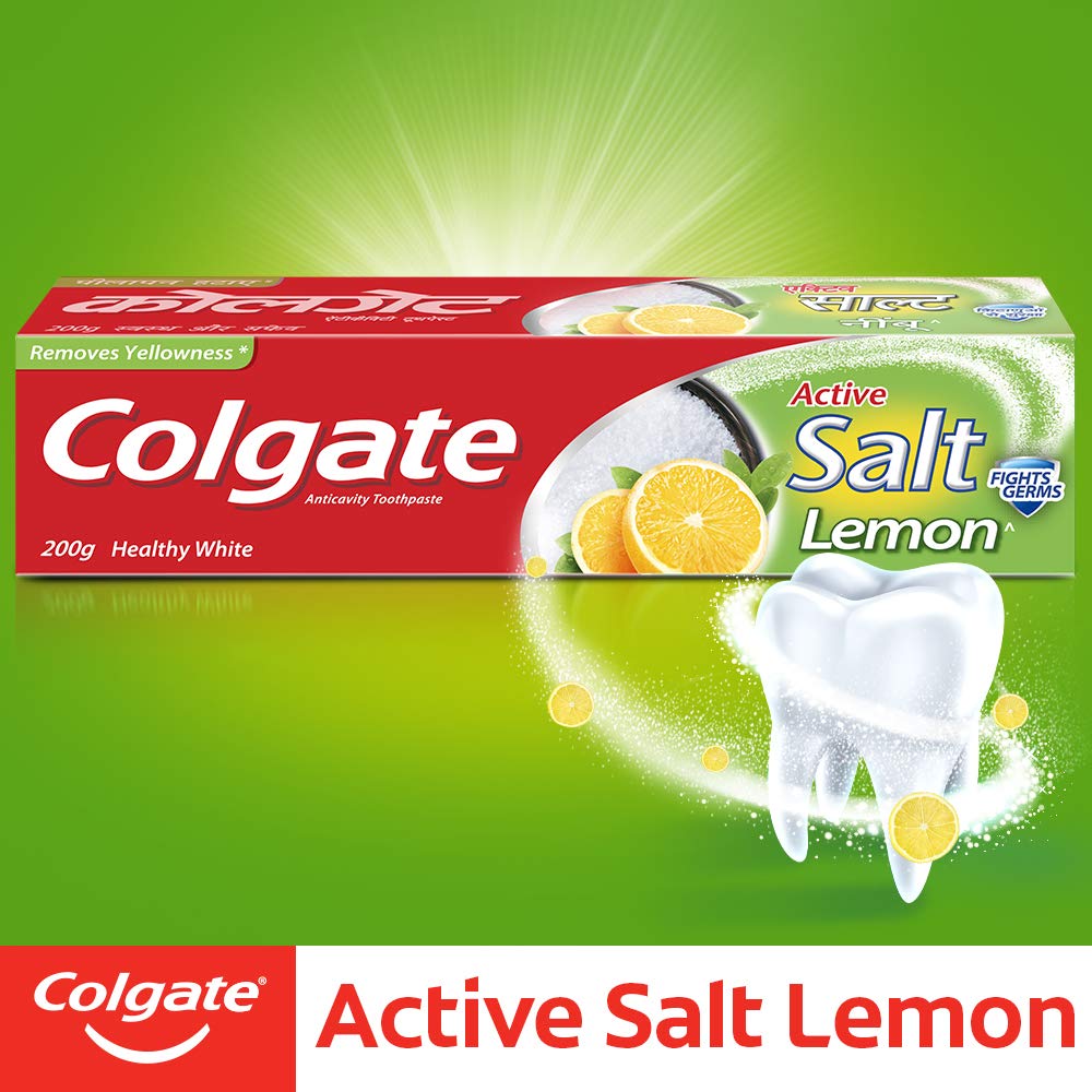 lemon with colgate