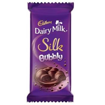 Cadbury Dairy Milk Silk Bubbly, Chocolate, 120 gms 8901233034324 – Just ...