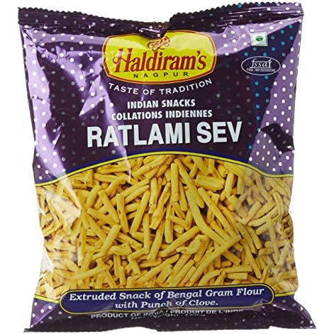 Haldiram Indian Snacks, Ratlami Sev, 150 Gms 8904004400427 – Just Shop ...