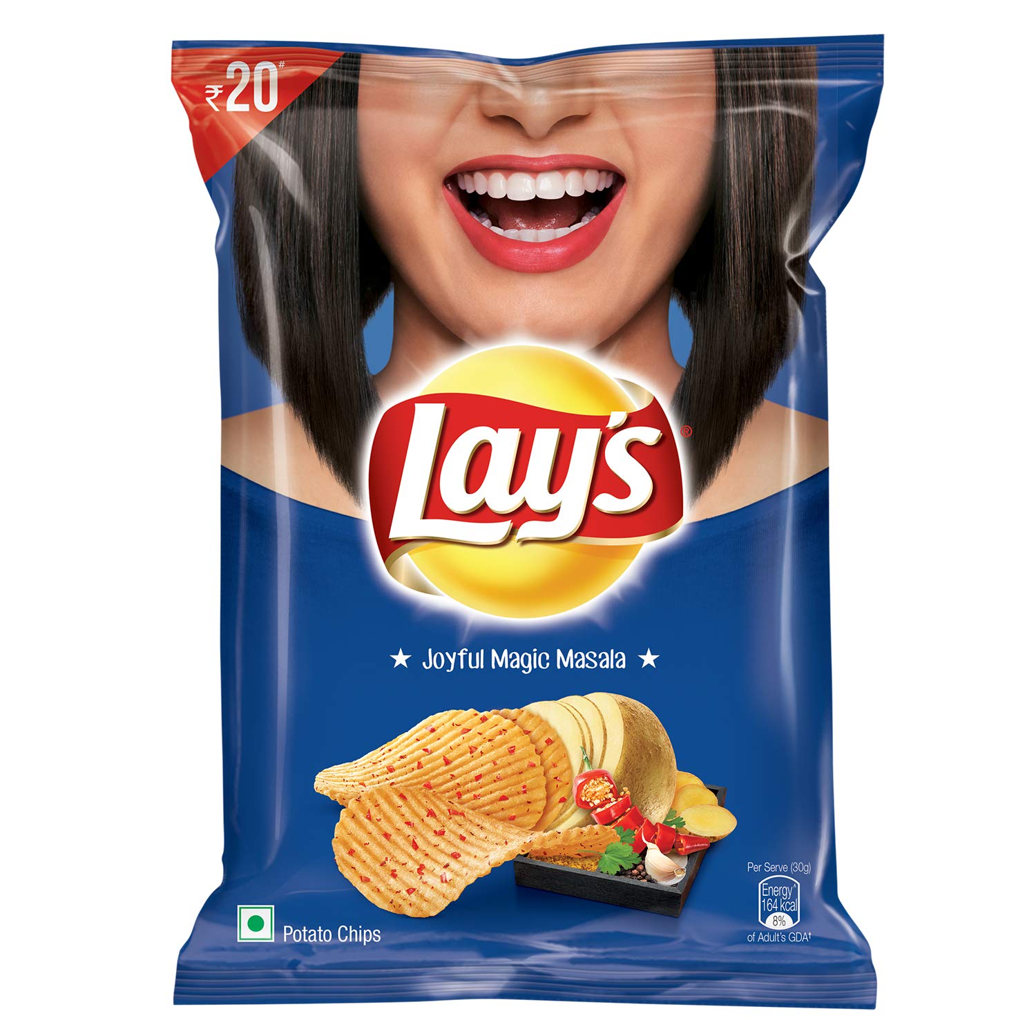 Lays Potato Chips Magic Masala Chips 52 Gms 8901491101844 Just Shop